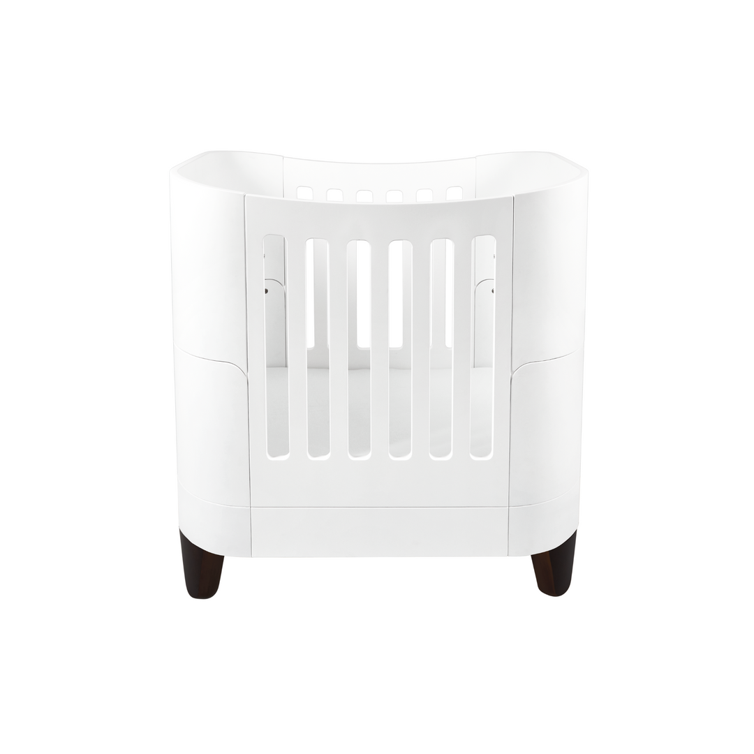 product image of Gaia baby Serena mini Cot with walnut legs