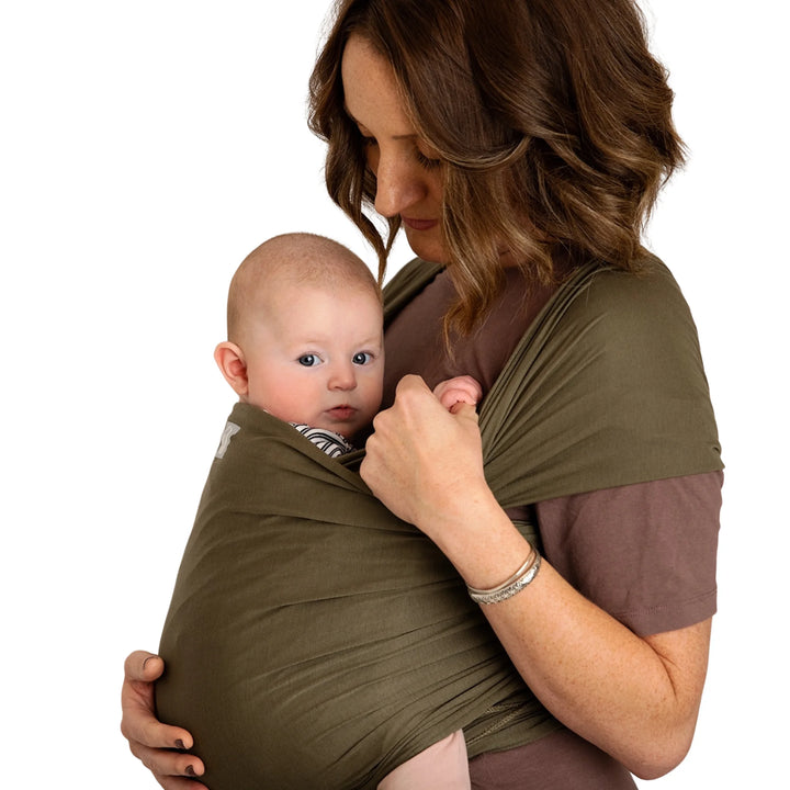 Écharpe extensible pour bébé | Tencel™ - Vert forêt