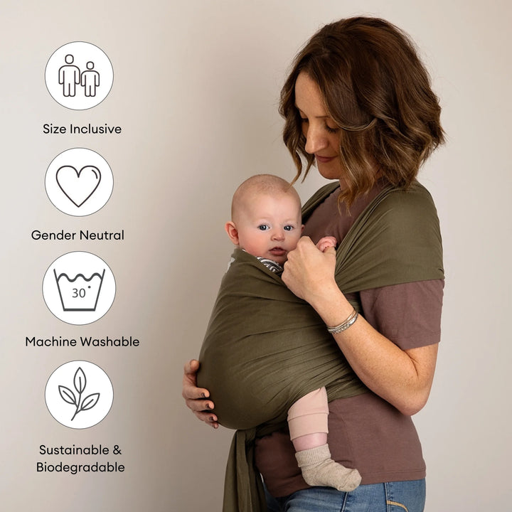 Stretchy Baby Wrap | Tencel™ - Forest Green