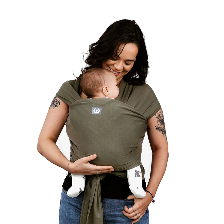 Écharpe extensible pour bébé | Tencel™ - Vert forêt