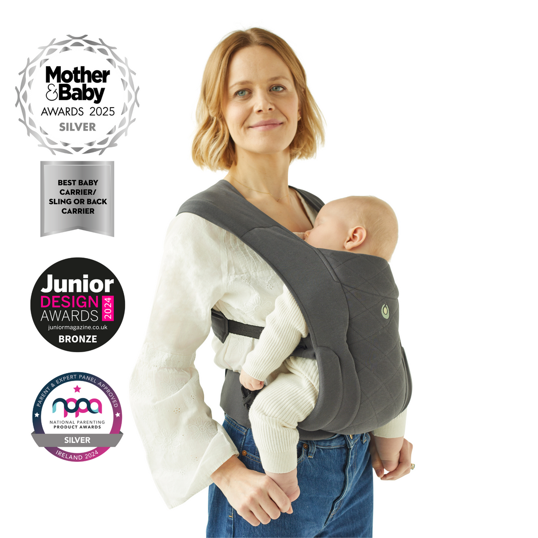 Soft Newborn Carrier Organic Cotton Graphite