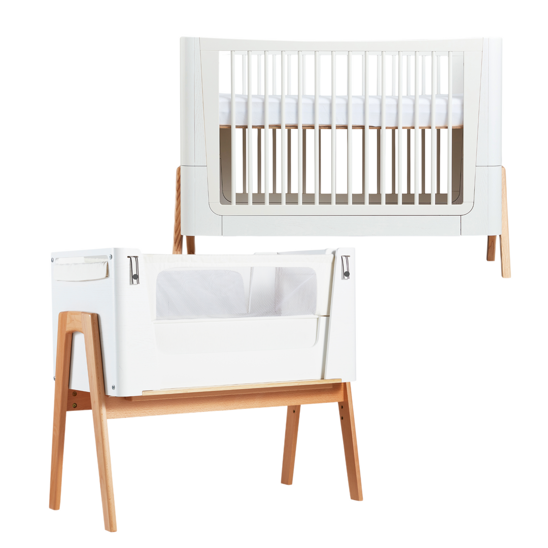 Hera Cot Bed & Bedside Crib Bundle