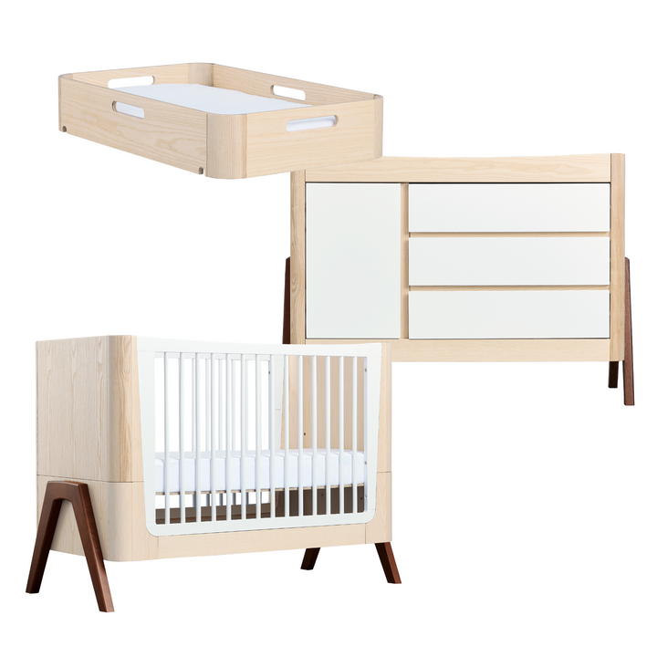 Hera Cot Bed, Dresser and Changing Station Bundle