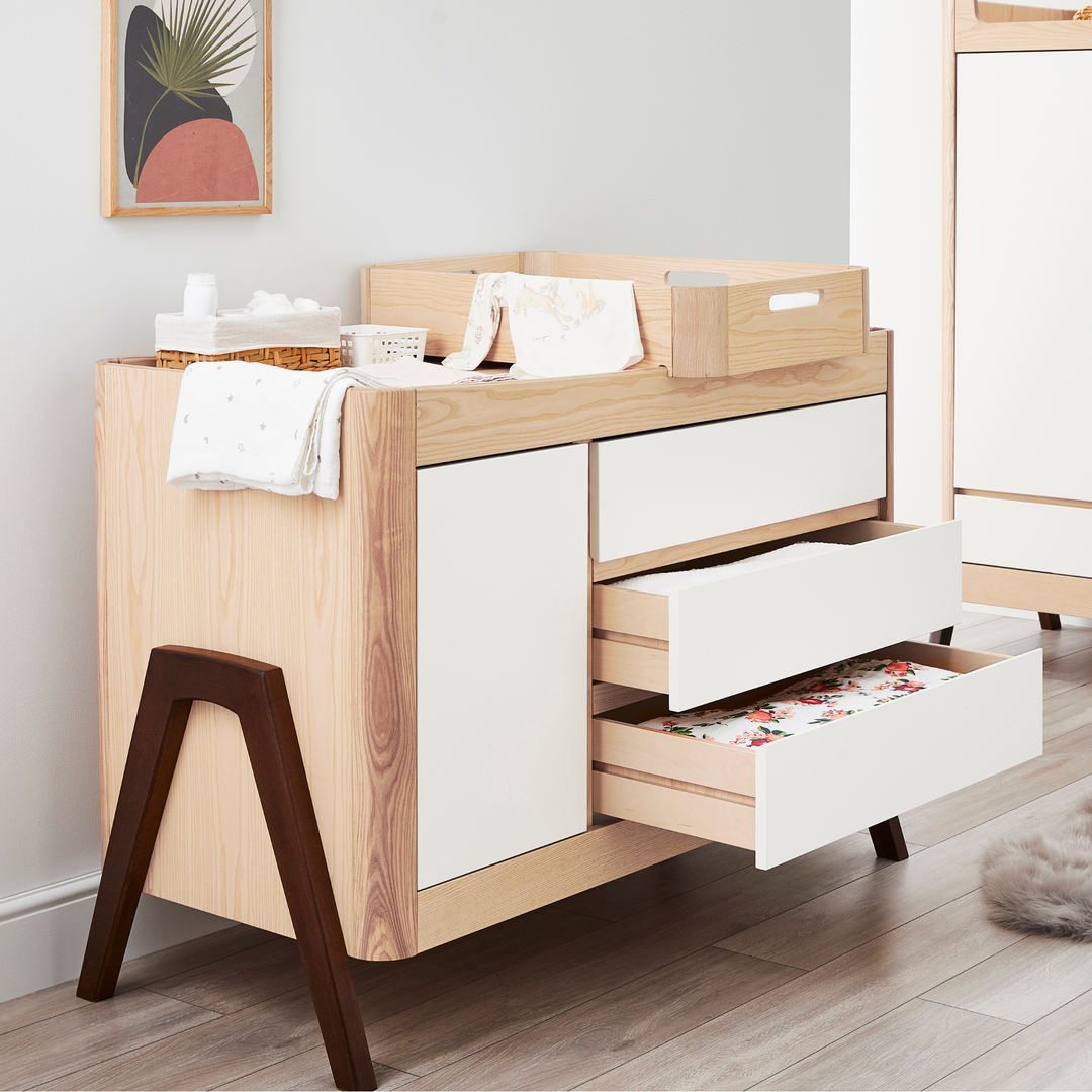 Hera Cot Bed, Dresser, Changing Station & Wardrobe Bundle