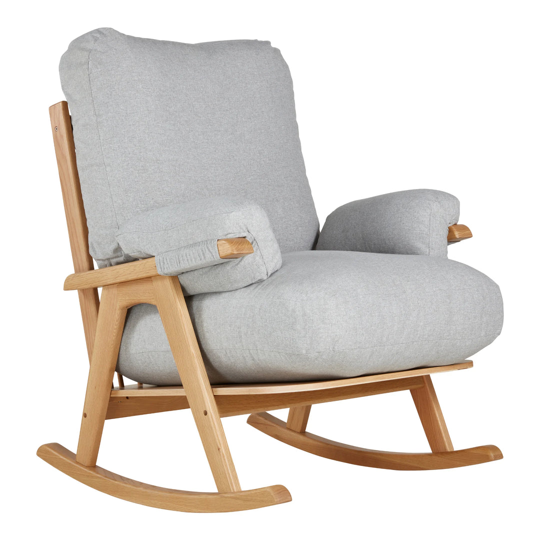 Hera Rocking & Nursing Chair - Dusk | Natural Oak