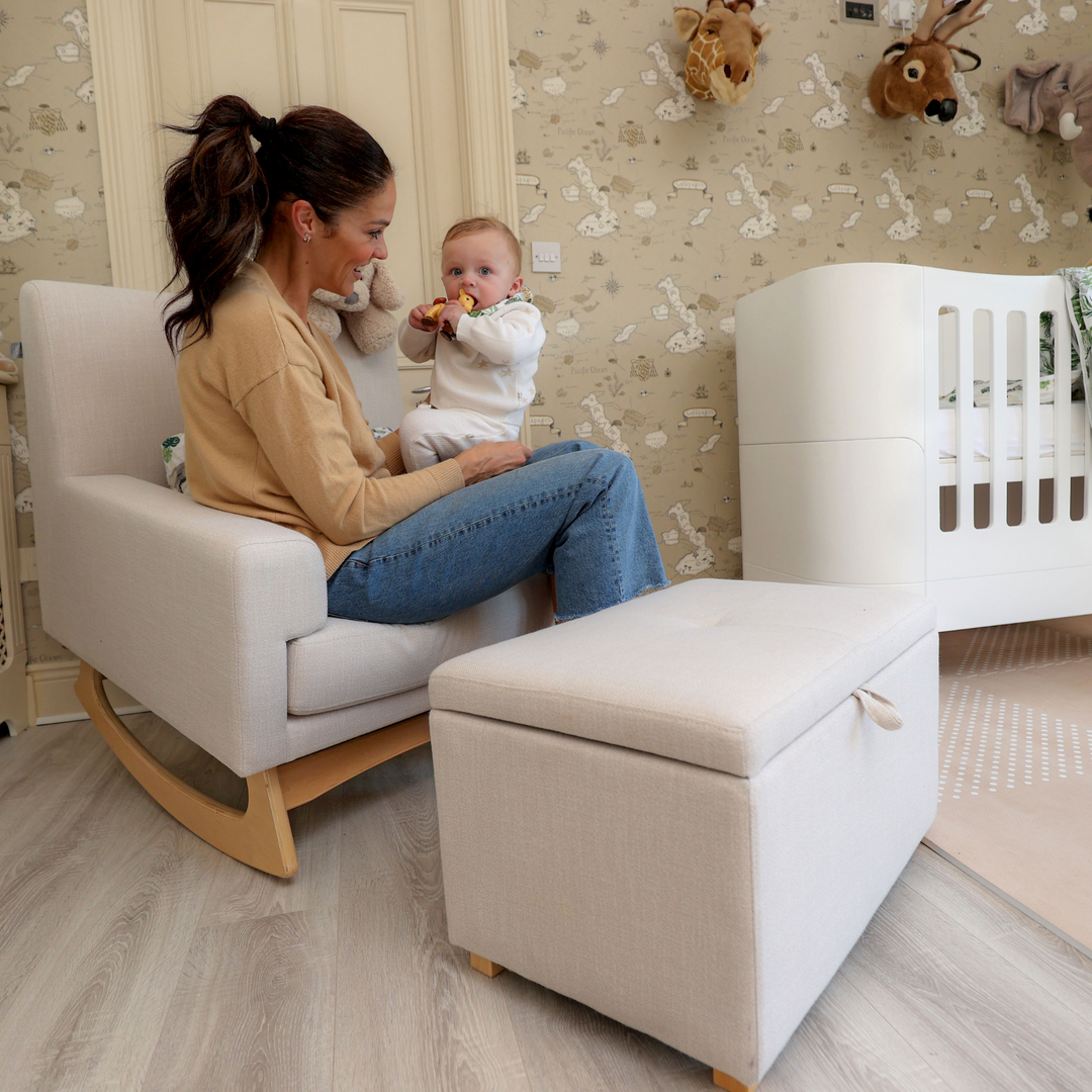 Serena Rocking & Nursing Chair and Footstool Bundle